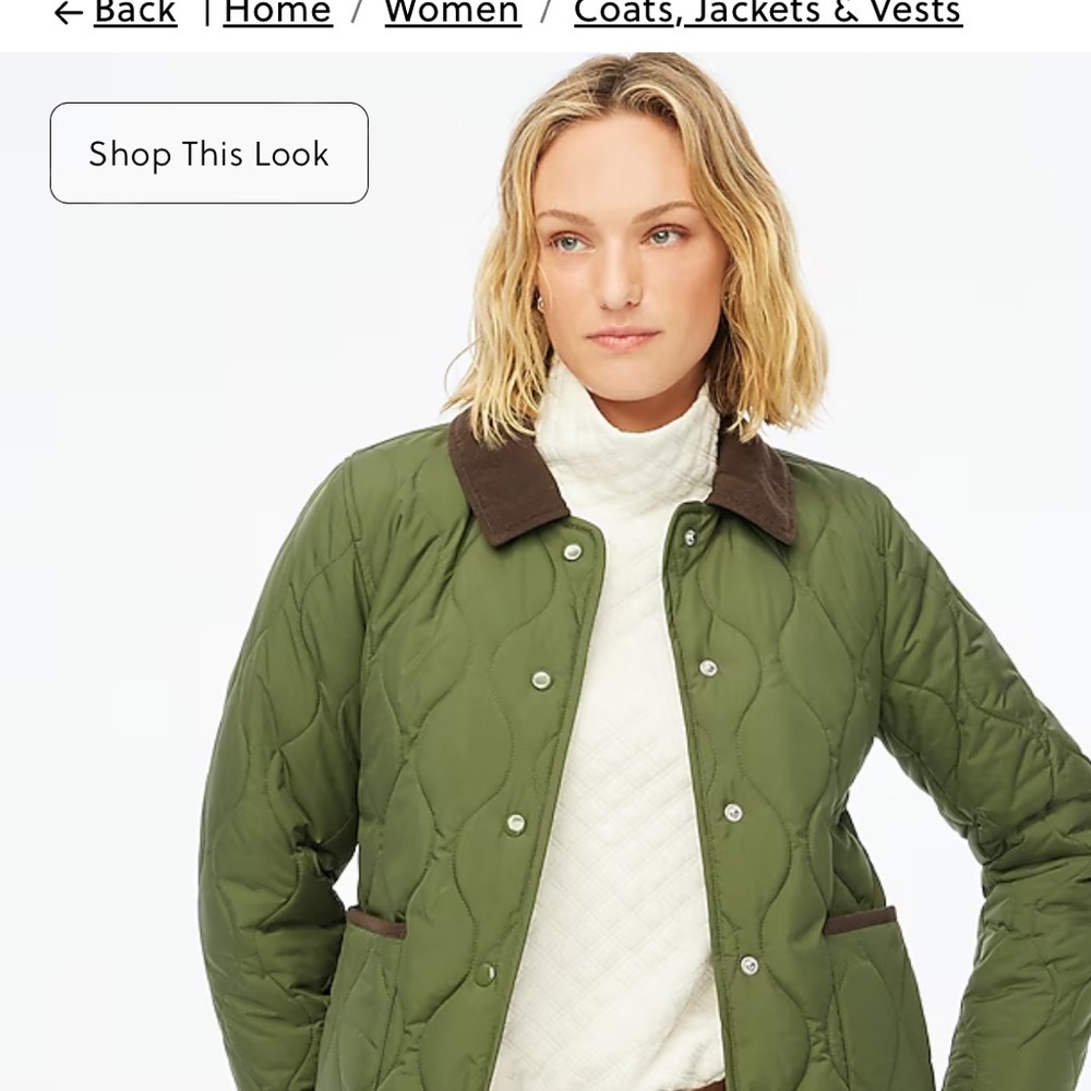 J Crew Olive Green Utility Jacket. New with tags.